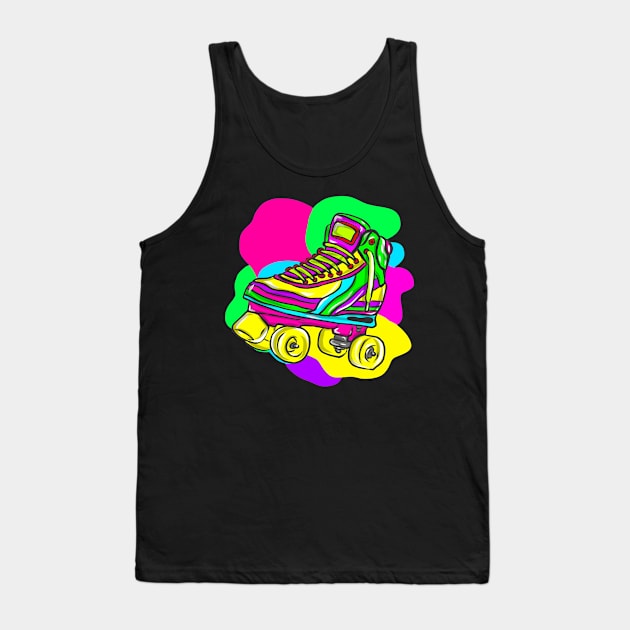 Retro neon early hippy VHS cassettes 80s 90s Tank Top by KK-Royal